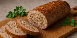 Шартан — рулет из мяса и крупы (Чувашия) Шартан — рулет из мяса и крупы (Чувашия)