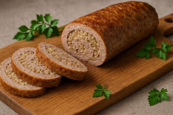 Шартан — рулет из мяса и крупы (Чувашия)