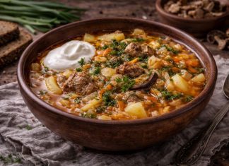 Вологодские щи из свежей капусты с мясом (Вологодская область)