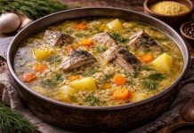 Псковская уха с пшёнкой в домашних условиях