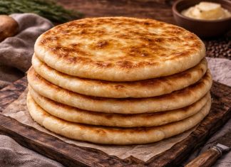 Псковские лепёшки на простокваше в домашних условиях (Псковская область)