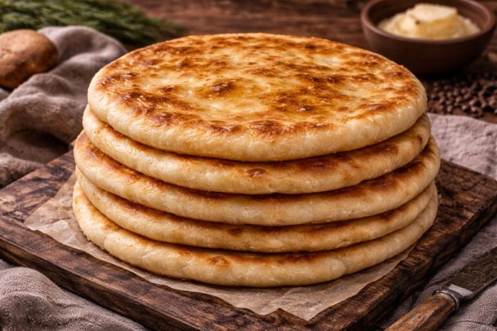 Псковские лепёшки на простокваше в домашних условиях (Псковская область)