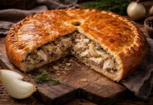 Пирог с рыбой и луком по-ненецки в духовке (Ненецкий автономный округ)