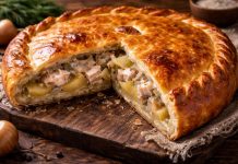 Пирог с рыбой по-северо-сибирски в духовке (Красноярский край) Пирог с рыбой по-северо-сибирски в духовке (Красноярский край)