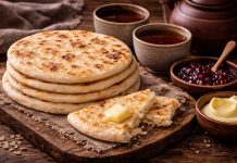 Пресные лепёшки к чаю по-якутски в домашних условиях (Республика Саха (Якутия))