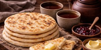 Пресные лепёшки к чаю по-якутски в домашних условиях (Республика Саха (Якутия))