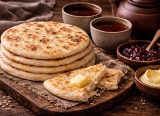 Пресные лепёшки к чаю по-якутски в домашних условиях (Республика Саха (Якутия))