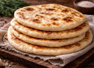 Пресные лепёшки на сковороде по-сибирски в домашних условиях (Красноярский край)