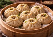 Сибирские буузы с мясом и луком в домашних условиях (Иркутская область)