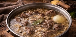 Суп из оленины с крупой по-северному в домашних условиях (Ямало-Ненецкий автономный округ)