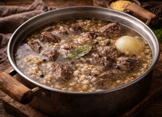 Суп из оленины с крупой по-северному в домашних условиях (Ямало-Ненецкий автономный округ)