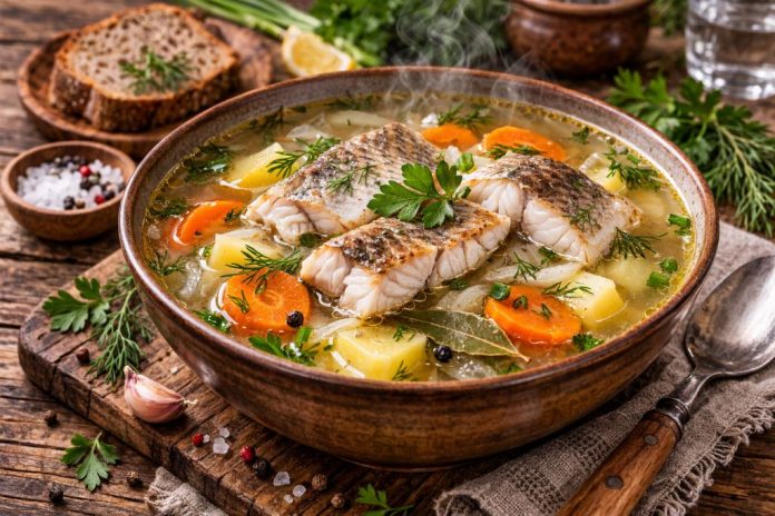 Суп из хариуса по-прибайкальски в домашних условиях (Иркутская область)