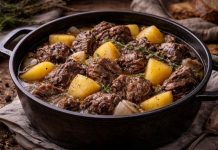 Тушёная оленина с картофелем по-северному (Ненецкий автономный округ)