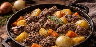 Тушёная оленина с корнеплодами по-ямальски в домашних условиях (Ямало-Ненецкий автономный округ)