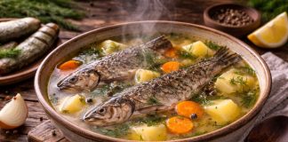 Алтайская уха из речной рыбы в домашних условиях (Алтайский край)