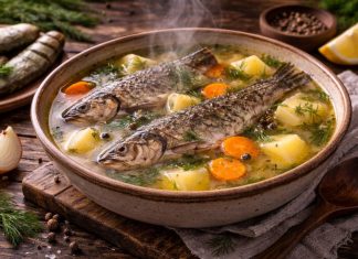 Алтайская уха из речной рыбы в домашних условиях (Алтайский край)