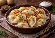 Домашние вареники с картофелем и луком по-амурски в домашних условиях