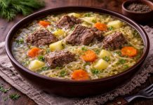 Капустный суп с говядиной по-дальневосточному в домашних условиях (Еврейская автономная область)