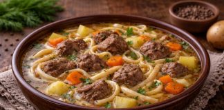 Суп с лапшой и говядиной по-амурски в домашних условиях Суп с лапшой и говядиной по-амурски в домашних условиях