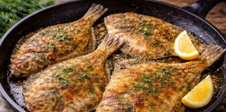 Жареная камбала на сковороде в домашних условиях (Приморский край)