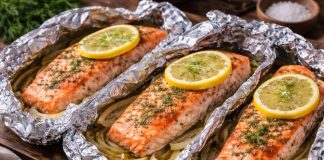 Запечённая рыба в фольге по-камчатски в домашних условиях