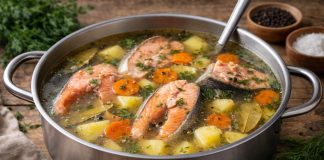 Рыбный суп из горбуши по-камчатски в домашних условиях