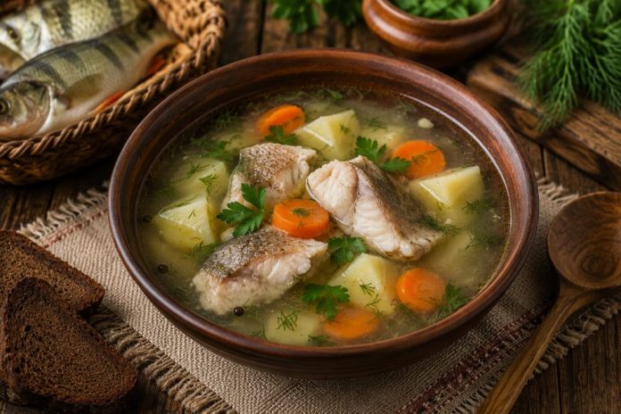 Домашняя уха из окуня в домашних условиях (Кировская область) Домашняя уха из окуня в домашних условиях (Кировская область)