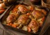 Запечённая курица с луком и морковью в домашних условиях (Кировская область)
