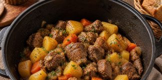 Картофель с мясом в казане в домашних условиях (Магаданская область)