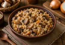 Перловая каша с грибами в домашних условиях (Кировская область)