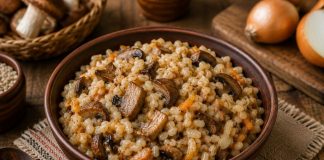Перловая каша с грибами в домашних условиях (Кировская область)