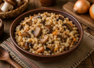 Перловая каша с грибами в домашних условиях (Кировская область)