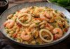 Рис с морепродуктами по-сахалински в домашних условиях