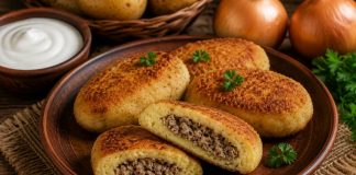 Картофельные зразы с мясом в домашних условиях (Орловская область)