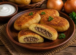 Картофельные зразы с мясом в домашних условиях (Орловская область)