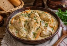 Курица, тушённая в сметане в домашних условиях (Орловская область)