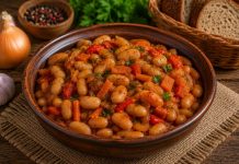 Тушёная фасоль с овощами в домашних условиях (Орловская область)