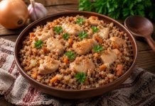 Гречневая каша с курицей в домашних условиях (Брянская область)