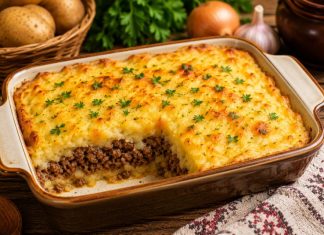 Картофельная запеканка с мясом в домашних условиях (Брянская область)