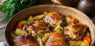Курица, запечённая с картофелем в домашних условиях (Брянская область)